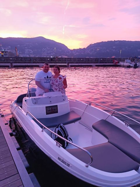 Lake Como: Motor Boat Rental - Swimming and Sunning From the Boat, the Fun Part That Feels Private