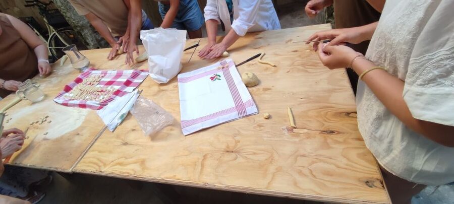 Lecce: Pasta Making Class in 1400s-Era Courtyard with Wine - The 1400s courtyard kitchen and how the evening flows