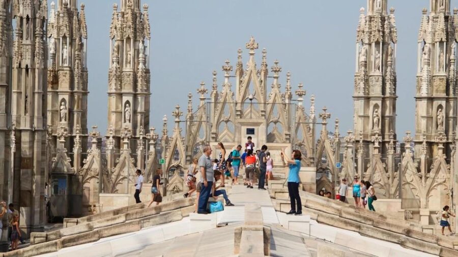Milan: Cathedral and Terraces Guided Tour with Tickets - Duomo terraces by lift: spires, sprawl, and the Madonnina up close