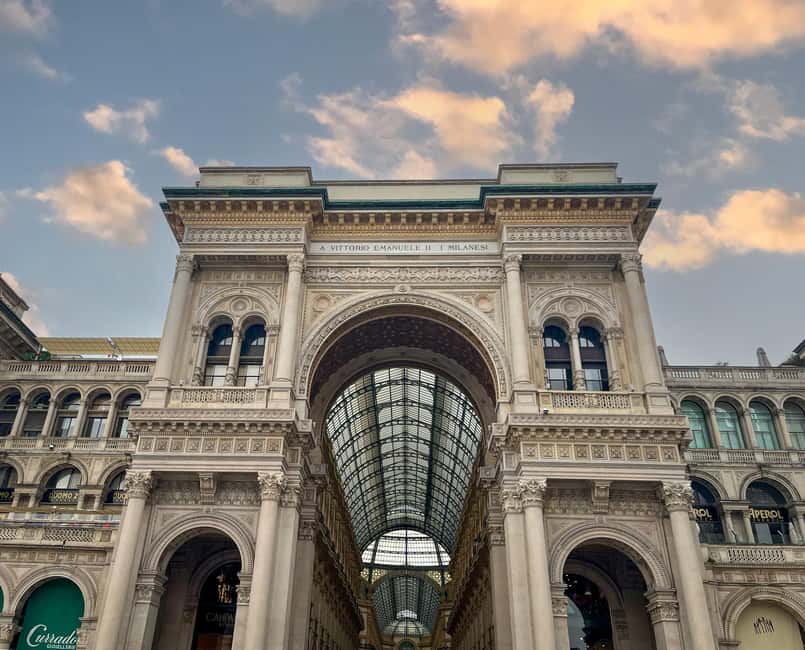 Milan: Skip-the-Line Guided Walk and "The Last Supper" - Galleria Vittorio Emanuele II: the glass-roof arcade you should walk through