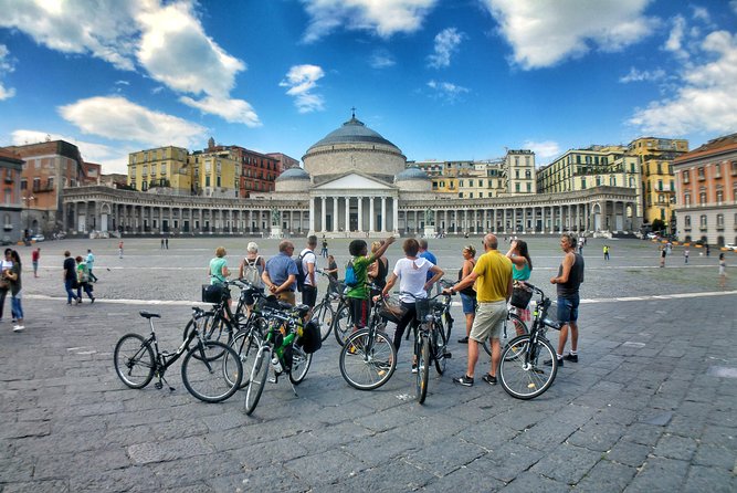 Naples Guided Tour by Bike - Piazza del Gesu Nuovo and the churches break: a short stop with real purpose