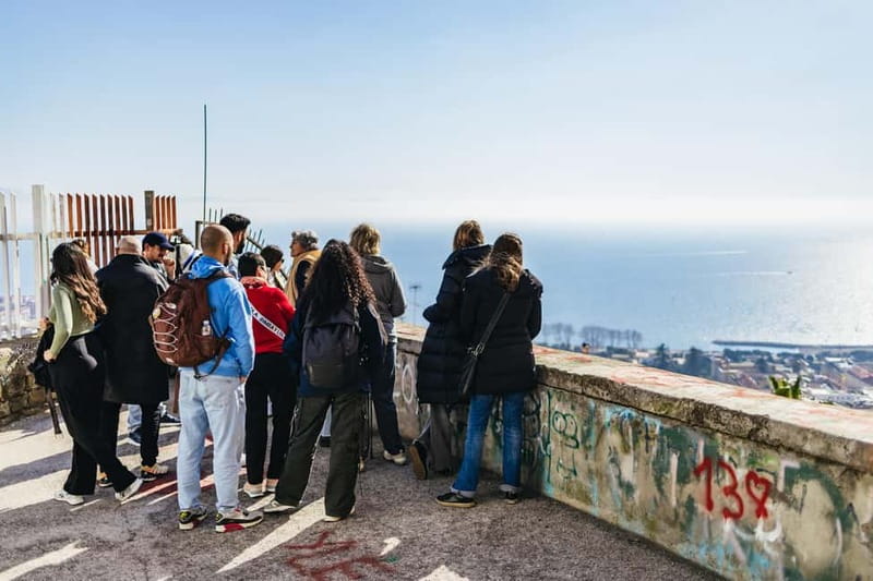 Naples: Panoramic Walking Tour with Funicular - The Petraio stairs and the Vesuvius framed-city moment