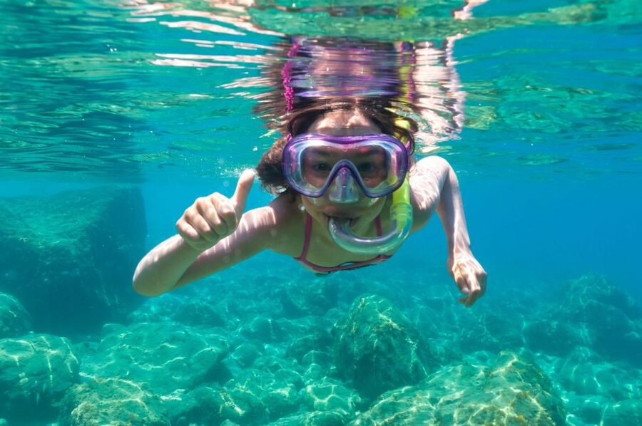 Olbia: Tavolara and Molara Snorkeling Boat Tour - Punta Spalmatore sand strip: the fun swim break at the end