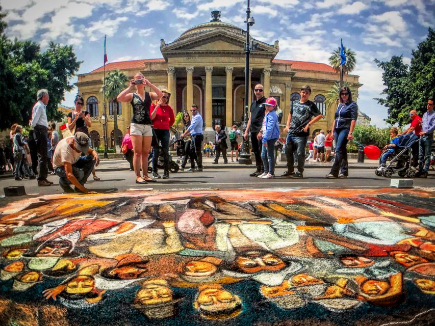Palermo: NO Mafia Walking Tour - Teatro Massimo: More Than a Beautiful Stop