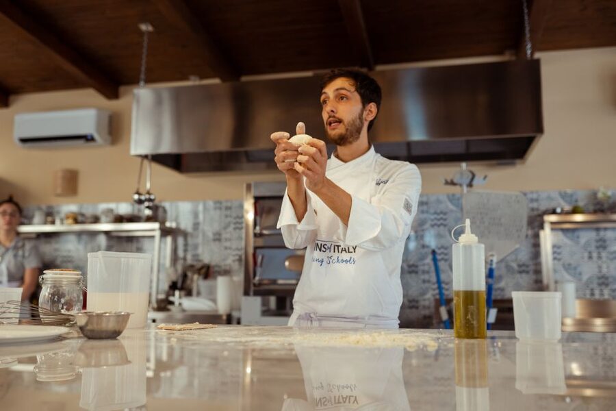 Palermo: Pizza and Gelato Cooking Class with Dinner and Wine - Meeting Your Chef: Clear English Coaching That Actually Helps