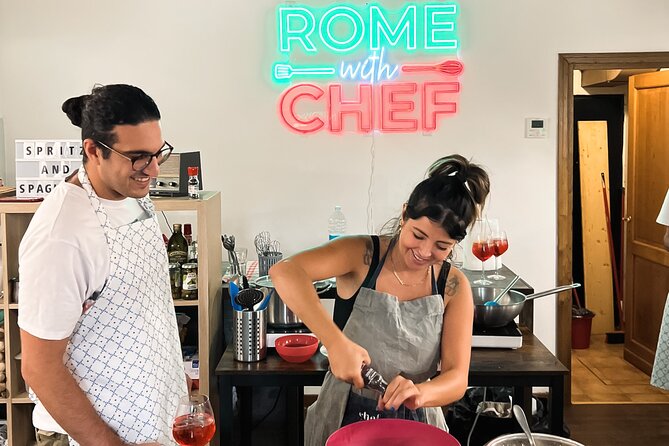 Pasta Cooking Class Near the Colosseum with 3 Spritz Cocktails - Pasta making in the heart of your hands: fresh fettuccine step by step