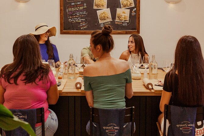 Pasta Making & Wine Tasting with Dinner in Frascati from Rome - Picking your sauce choice, then eating your own pasta for dinner