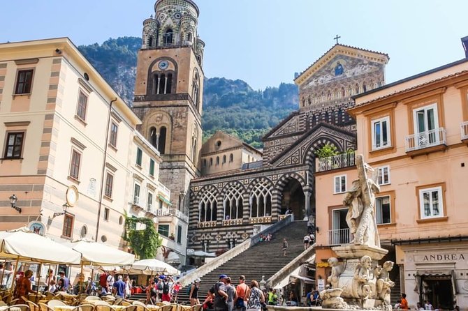 Private Day Tour: Sorrento, Positano, Amalfi, Ravello from Naples - Stop 1, Sorrento: cliff views, port energy, and shopping lanes