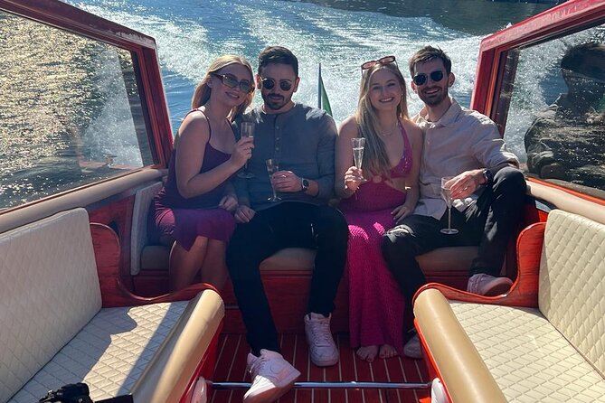 Private Tour by Classic Wooden Boat on Lake Como - Prosecco, Sound System, Bluetooth, and the Little Comforts