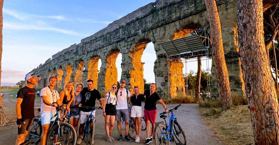 Rome: Appian Way & Catacomb Sunset E-bike Tour with Aperitif - Getting started at Circo Massimo, then out toward Appia Antica