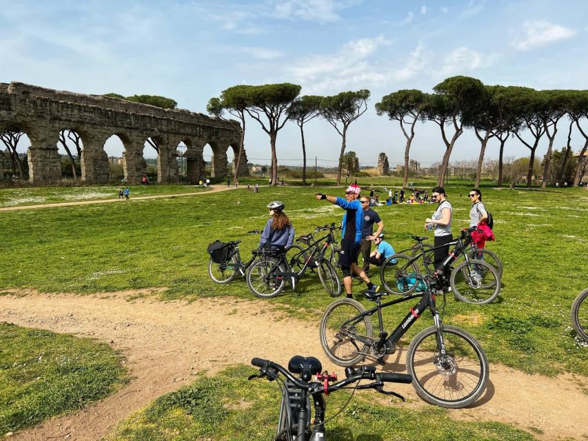 Rome: Appian Way E-Bike Tour Catacombs, Aqueducts & Picnic - Egeria spring picnic or aperitif: the best unplanned-feeling stop