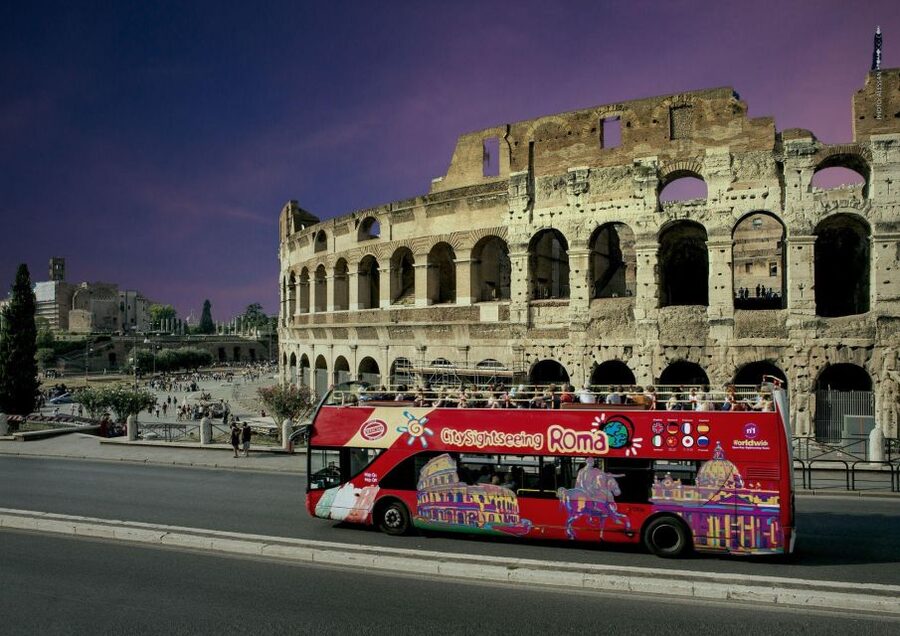 Rome: City Highlights Open-Top Bus Night Tour - Key highlights at a glance