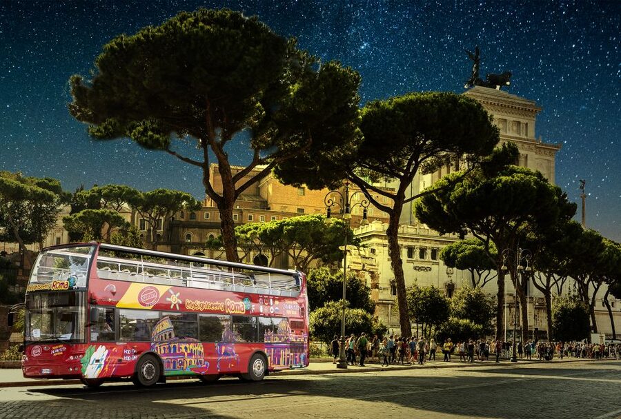 Rome: City Highlights Open-Top Bus Night Tour - Choosing your seat: top deck for breeze, but plan for cold
