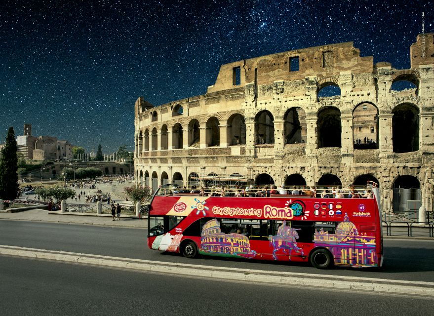 Rome: City Highlights Open-Top Bus Night Tour - Logistics that matter: timing, non-stop routing, and one-loop reality