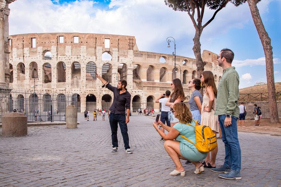 Rome: Colosseum Arena Access and Ancient Rome Guided Tour - Time on Your Feet: Heat, Water, Restrooms, and Photo Planning