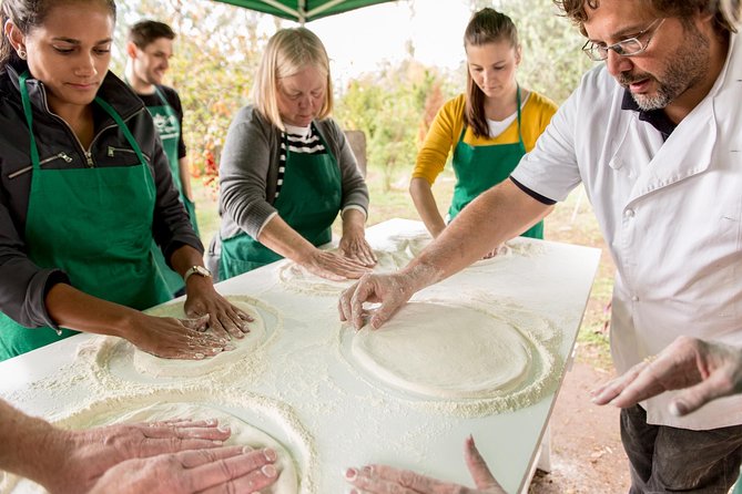 Rome Cooking Class: Make Pizza and Pasta with Wine & Dessert - Wood-fired pizza and pasta skills, in a 3.5 hour format