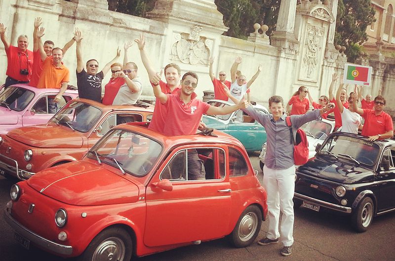 Rome Driving Tour By Vintage Fiat 500 - Colosseum area, Arch of Constantine, and Circus Maximus photo time