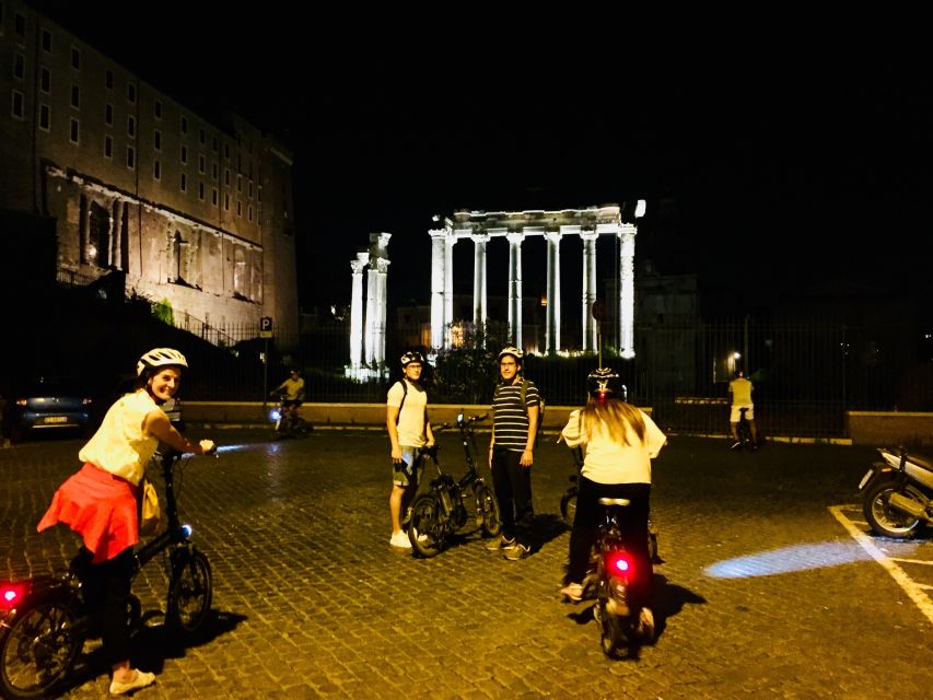 Rome: E-Bike Night Tour with Food and Wine Tasting - Pantheon, Trevi Fountain, and Trajan’s Market on the same evening loop