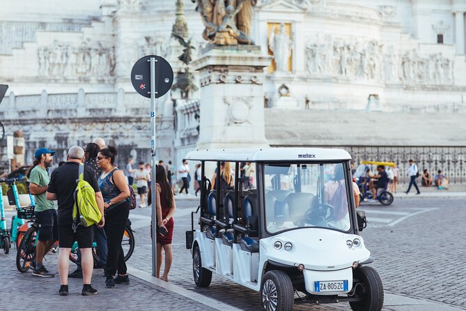 Rome: Evening Golf Cart Semi or Private Tour with Aperitivo - Aperitivo stop: prosecco, beer tastings, and why this break matters
