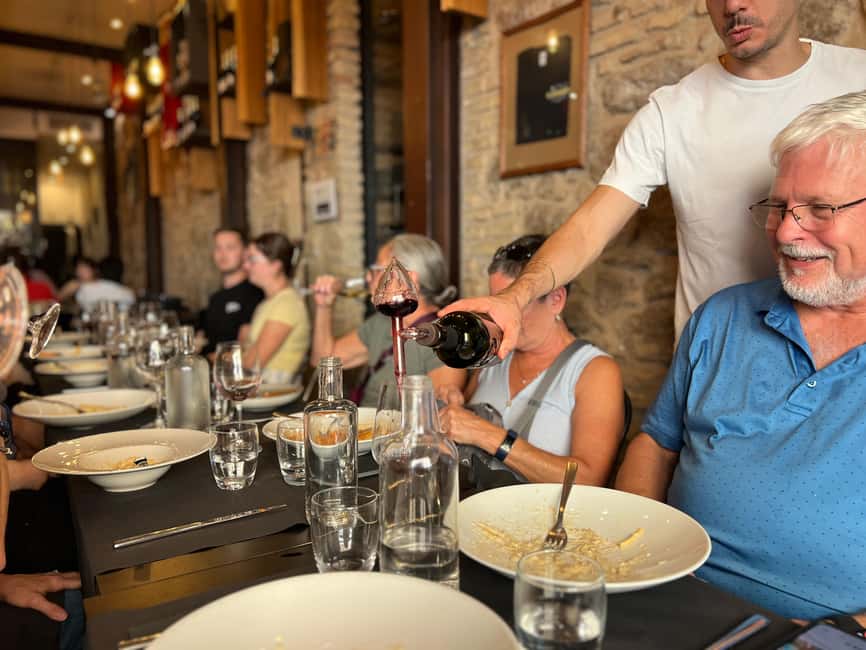 Rome: Food Tour with Unlimited Food and Barolo Wine - The first tastings: 30-year balsamic, truffle honey, and pesto bruschette