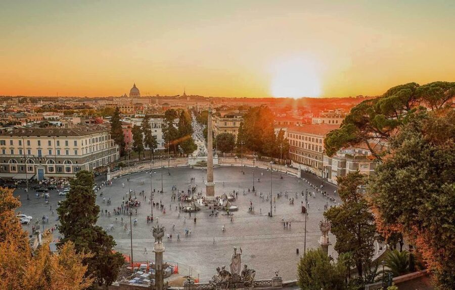 Rome: Guided City Center Evening Sightseeing Walking Tour - Piazza del Popolo start: your Rome orientation in one square