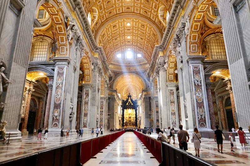 Rome: Guided Tour of St. Peter's Basilica, Grottoes & Square - Entering St. Peter’s Basilica: Marble, Mosaics, and the Big Visual Payoff
