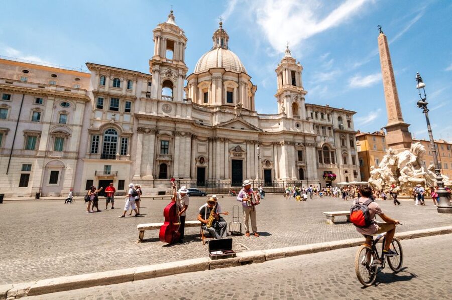 Rome: Highlights Bike Tour - Piazza Navona and Sant’Ignazio di Loyola: Big Roman Squares, Brief Stops