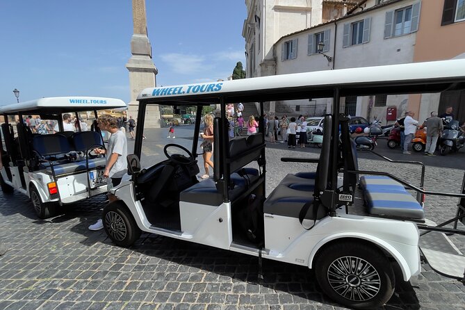 Rome Highlights City Tour by Golf Cart with Gelato - Vatican side: St. Peter’s Square from the cart