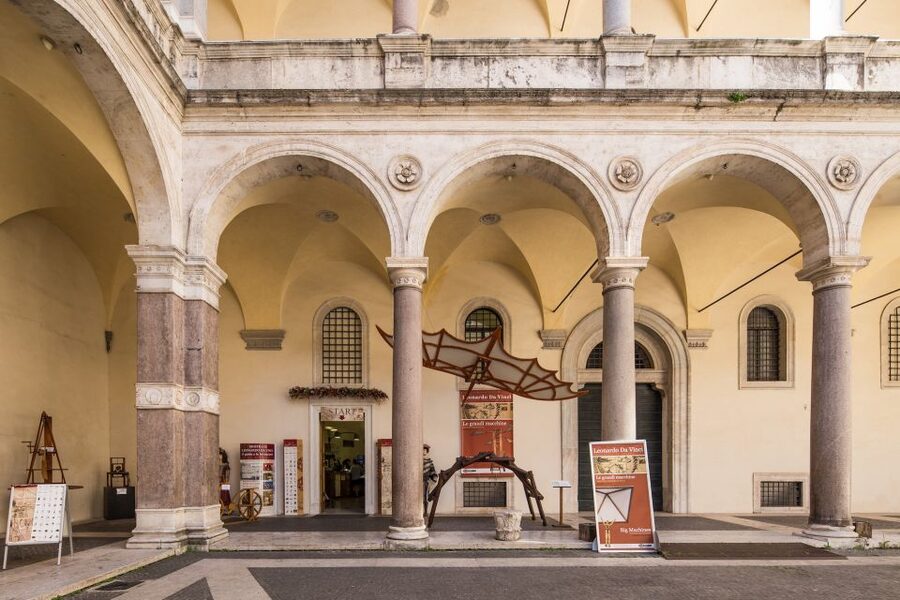 Rome: Leonardo da Vinci Exhibition Entrance Ticket - The underground pond and the 43 BC tomb detail