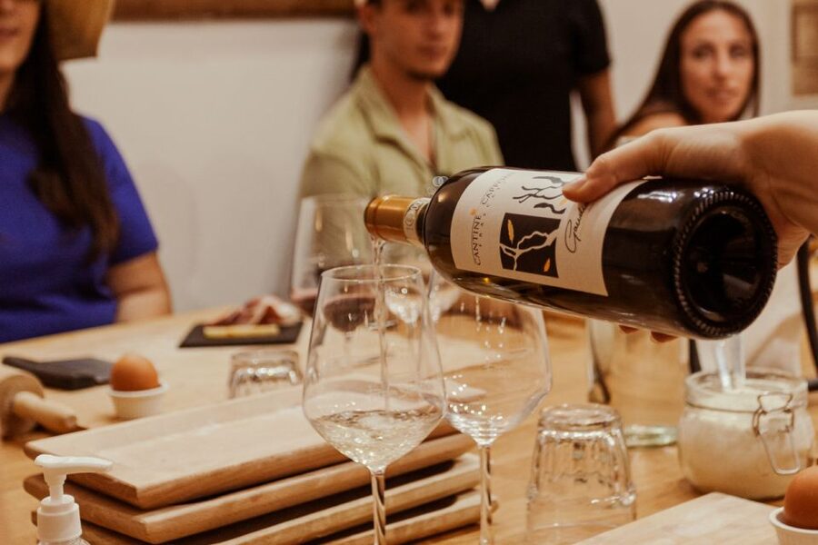 Rome: Pasta Making with Wine Tasting and Dinner in Frascati - Wine tasting: two family wines with local pairings