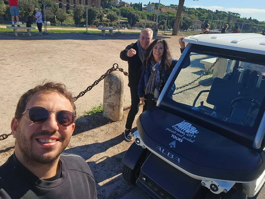 Rome: Private Golf Cart Tour with Artisanal Gelato - Why a 100% electric golf cart works so well in Rome