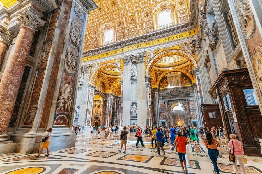 Rome: St. Peter's Basilica, Square and Grottoes Guided Tour - St. Peter’s Square and Bernini’s colonnade, where the view does the talking