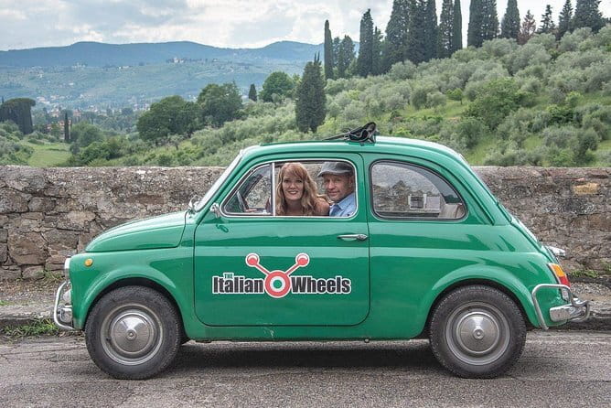 Self-Drive Vintage Fiat 500 Tour from Florence: Tuscan Hills and Italian Cuisine - Piazzale Michelangelo stop: your first big Florence view