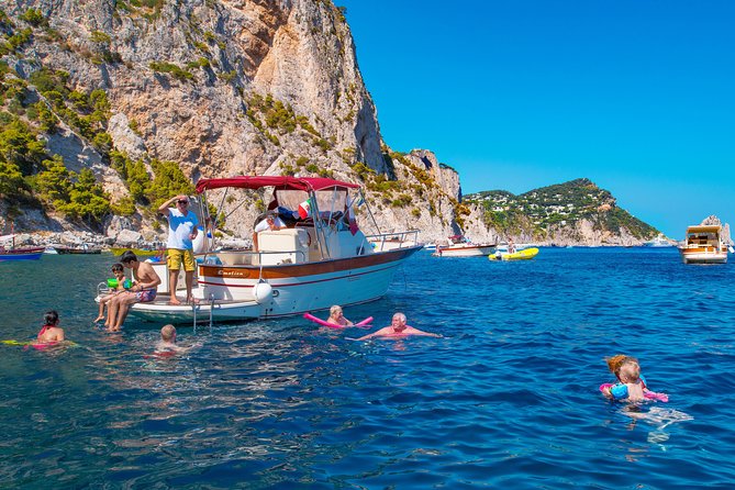 Small Group Boat Day Excursion to Capri Island from Sorrento - The Core Route From the Boat: White Grotta to Natural Arch