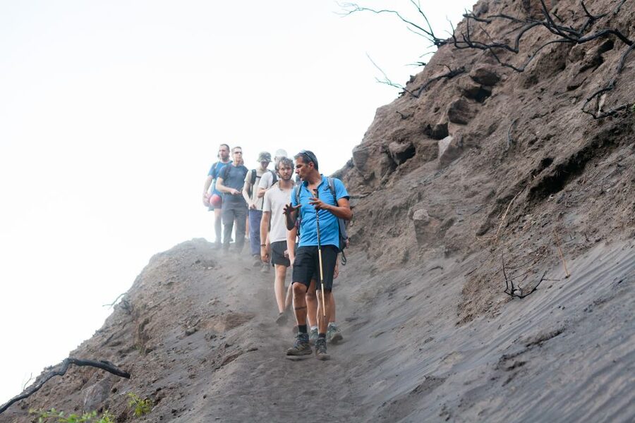 Stromboli: Sunset Trekking at Sciara del Fuoco - Sunset at Sciara del Fuoco: what the red sky and explosions feel like