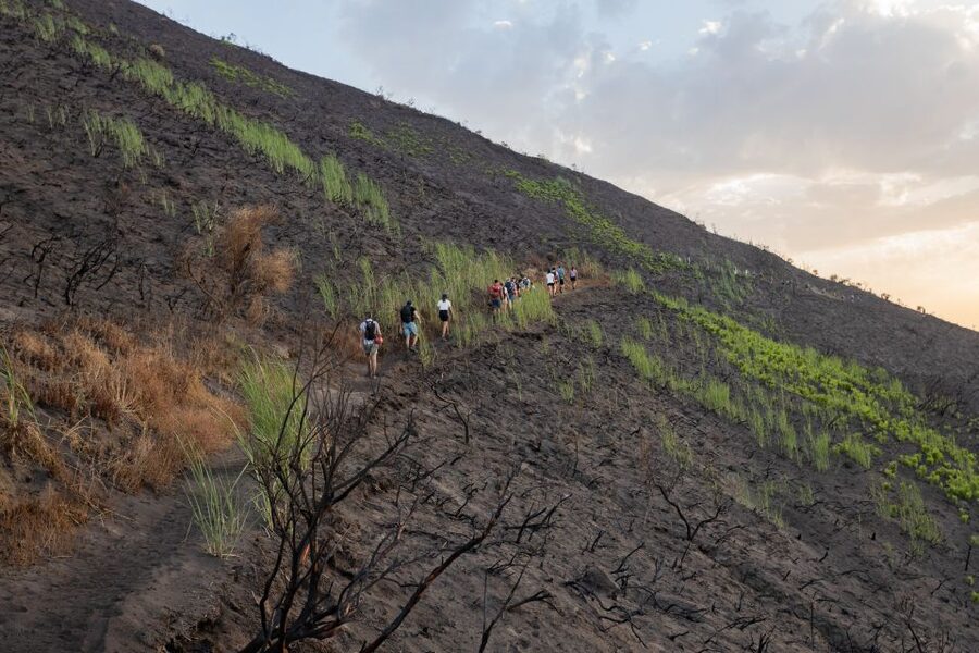 Stromboli: Sunset Trekking at Sciara del Fuoco - The descent in the dark: why the headlamp and helmet matter