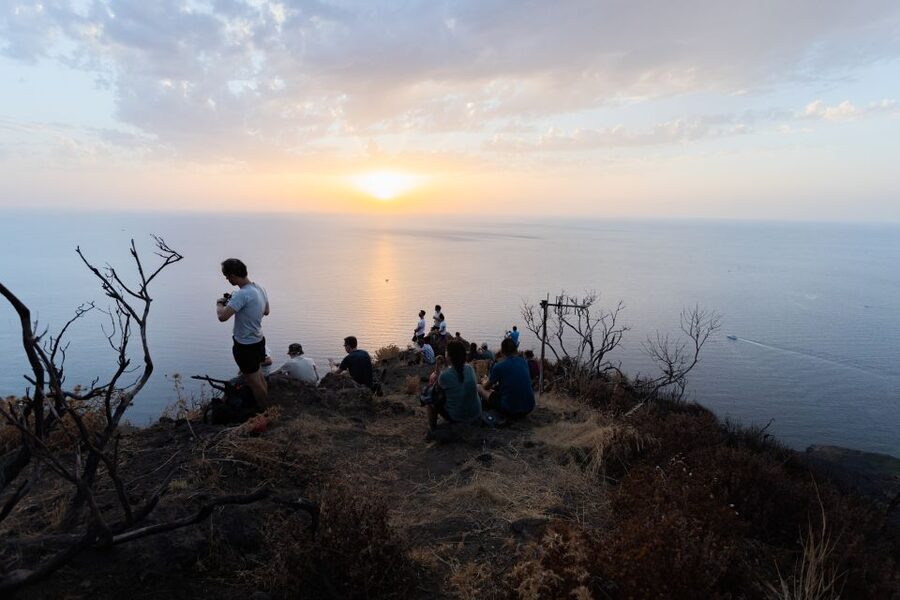 Stromboli: Sunset Trekking at Sciara del Fuoco - The 5-hour flow, from Piazza San Vincenzo to 400m