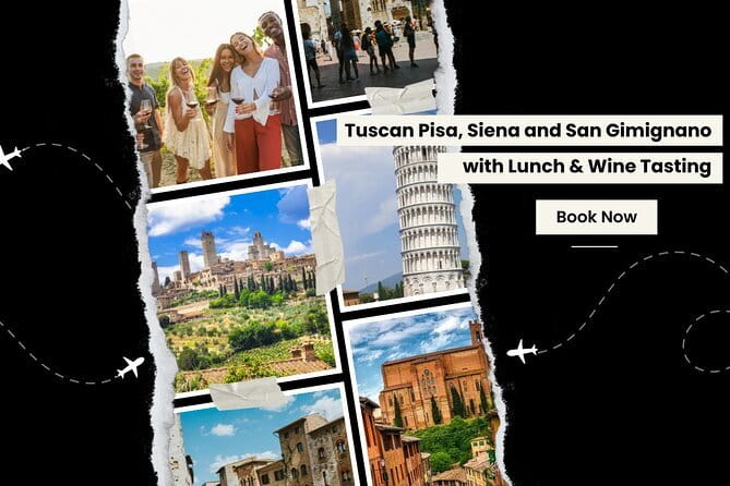 Tuscany Experience: Pisa, Siena, San Gimignano & Wine Tasting - Siena: Piazza del Campo, contrade, and cathedral area