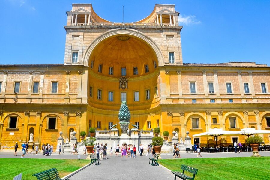 Vatican: Museums & Sistine Chapel Entrance Ticket - Vatican Museums route: what to look for in the Greek Cross Gallery, Masks, and Maps