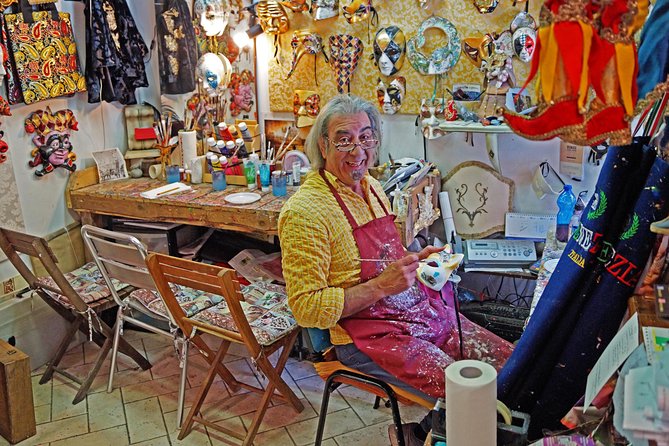 Venetian Carnival Mask Making Class in Venice, Italy - A Tiny Workshop at Piazza San Marco, Right in the Carnival Mood