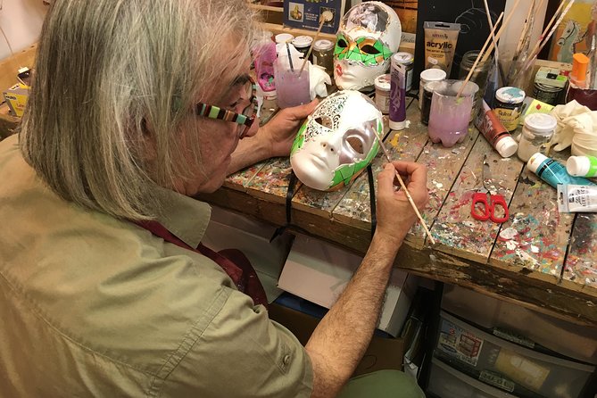 Venetian Carnival Mask Making Class in Venice, Italy - Painting Your Carnival Design, Plus the Finishing Touch