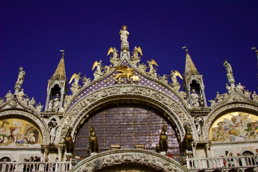 Venice: St. Mark's Basilica Ticket with Audio Guide - When high tide shows up, your shoes and legs get a plan B