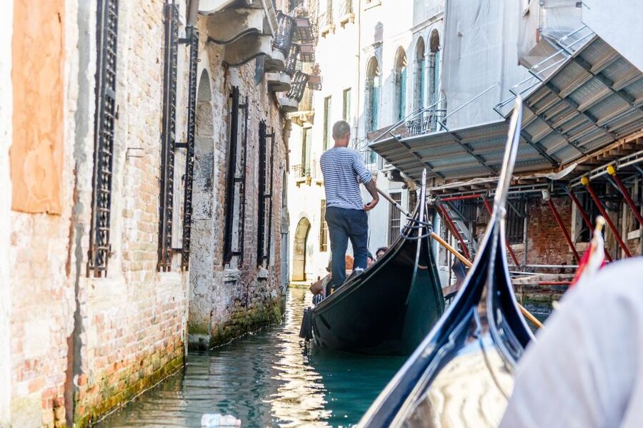 Venice: Traditional Shared Gondola Ride - Seating on a shared gondola, partner placement, and the “random seat” reality