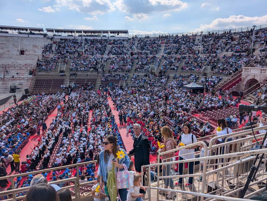 Verona: Arena di Verona Opera Ticket - Ticket pickup at Arena di Verona Gate 7, Montebaldo desk, 5:40 PM