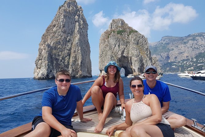 Very Small Group Capri Boat Excursion with Transfer from Positano - Swimming at Marina Piccola and the calmer, scenic sections